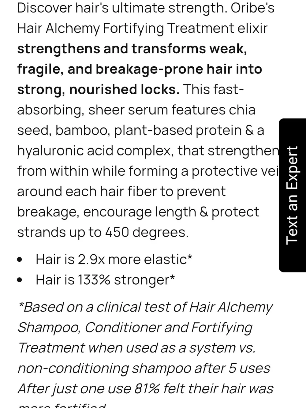 Oribe fortifying serum